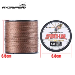 ANGRYFISH Trenza de pesca 8 hebras multicolor alta resistencia PE