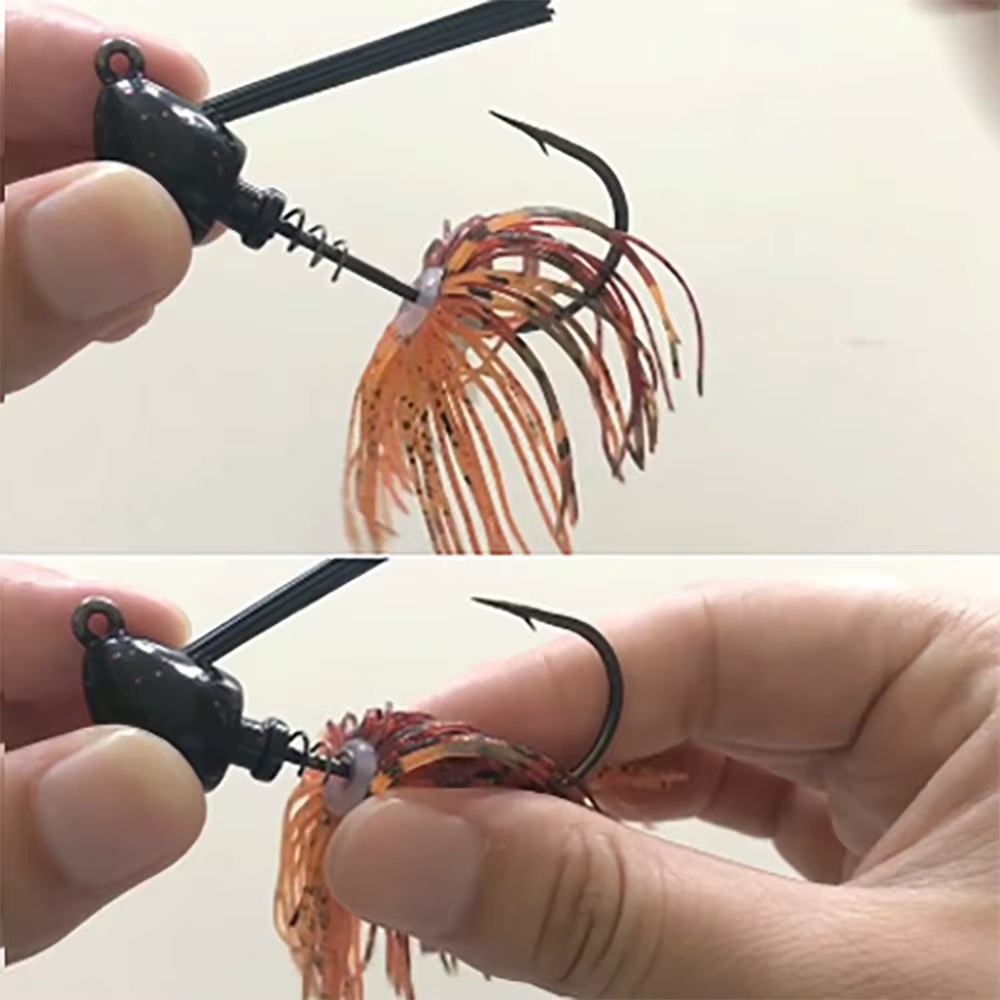 Jupes de silicona elásticas con agujero para buzzbaits y - imagen 5