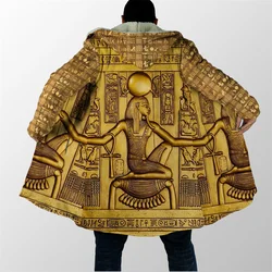 Capa de invierno DP13 con capucha de lana 3D Ankh para hombre