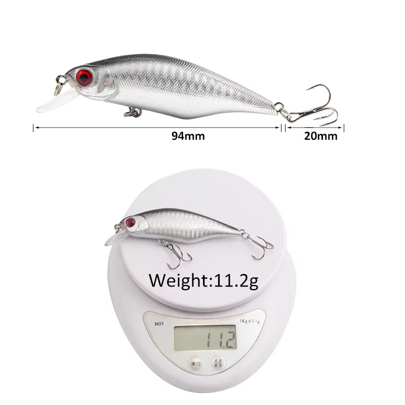 Crankbait Flotante 8,5 cm – 11,2g | Wobbler ojos 3D alta calidad - imagen 4
