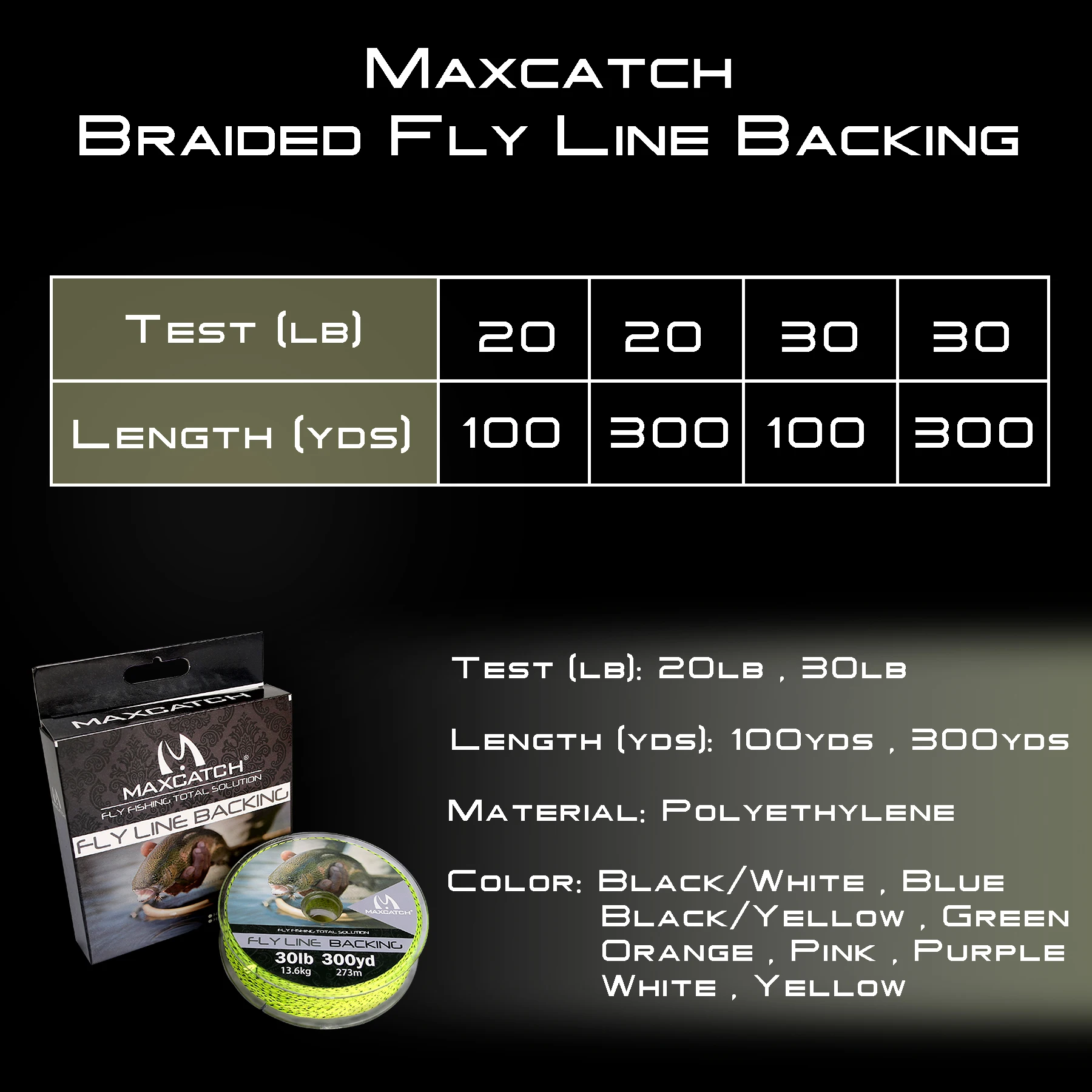 Maximumcatch Línea de Respaldo Trenzada para Mosca - Multicolor - imagen 4