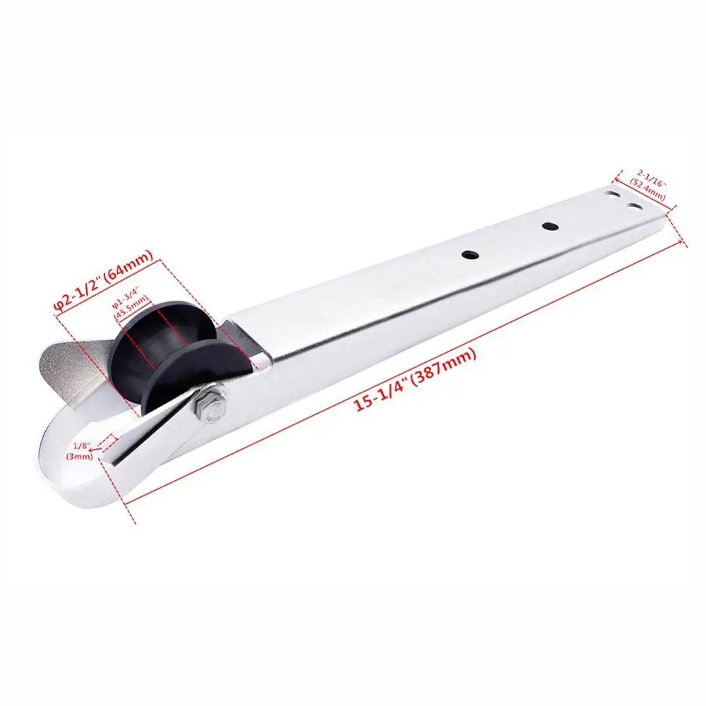 Rodillo proa en acero inoxidable para barco yate - imagen 2