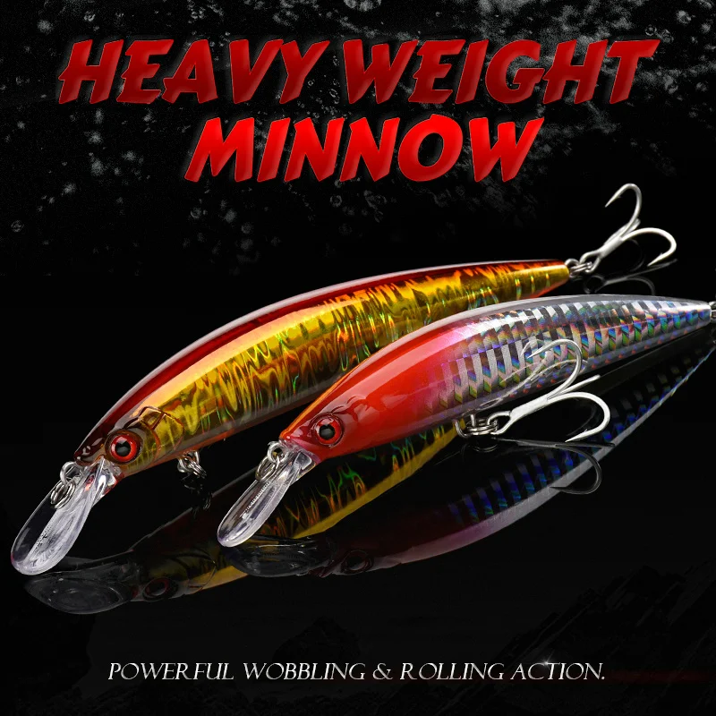 ALLBLUE Jerkbait hundimiento – Señuelo artificial para lubina en agua salada - imagen 5