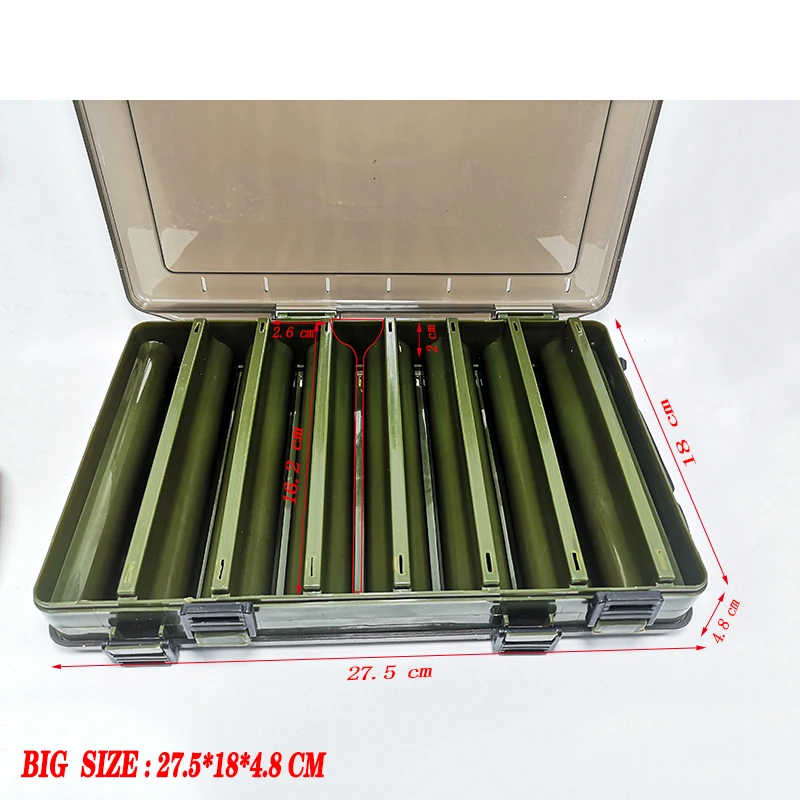 Caja aparejos pesca doble capa multirejilla portátil - imagen 5