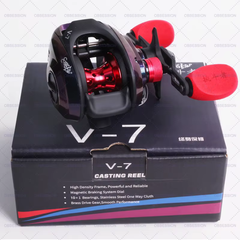 Carrete Baitcasting Teaser Alta Velocidad con Engranaje de Latón - imagen 5