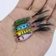 Jigs con plumas para peces pequeños – largo alcance, metálicos - imagen 2