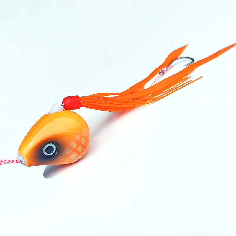 Slider Snapper Sea Bream Jig de fondo con falda - imagen 2