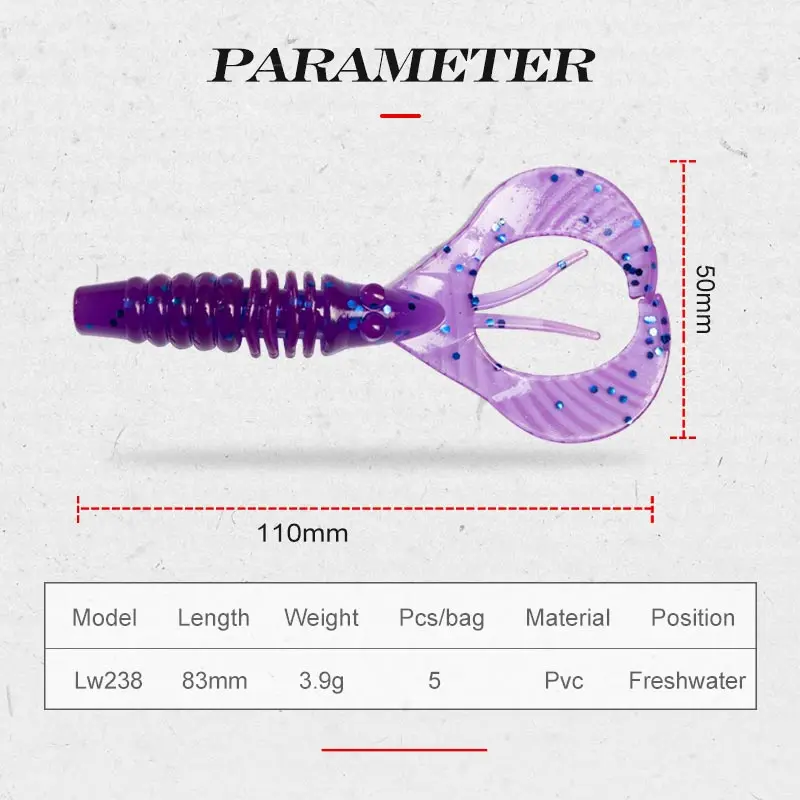 Hunthouse Rage Craw: señuelo de silicona Swimbait para lucio - imagen 4