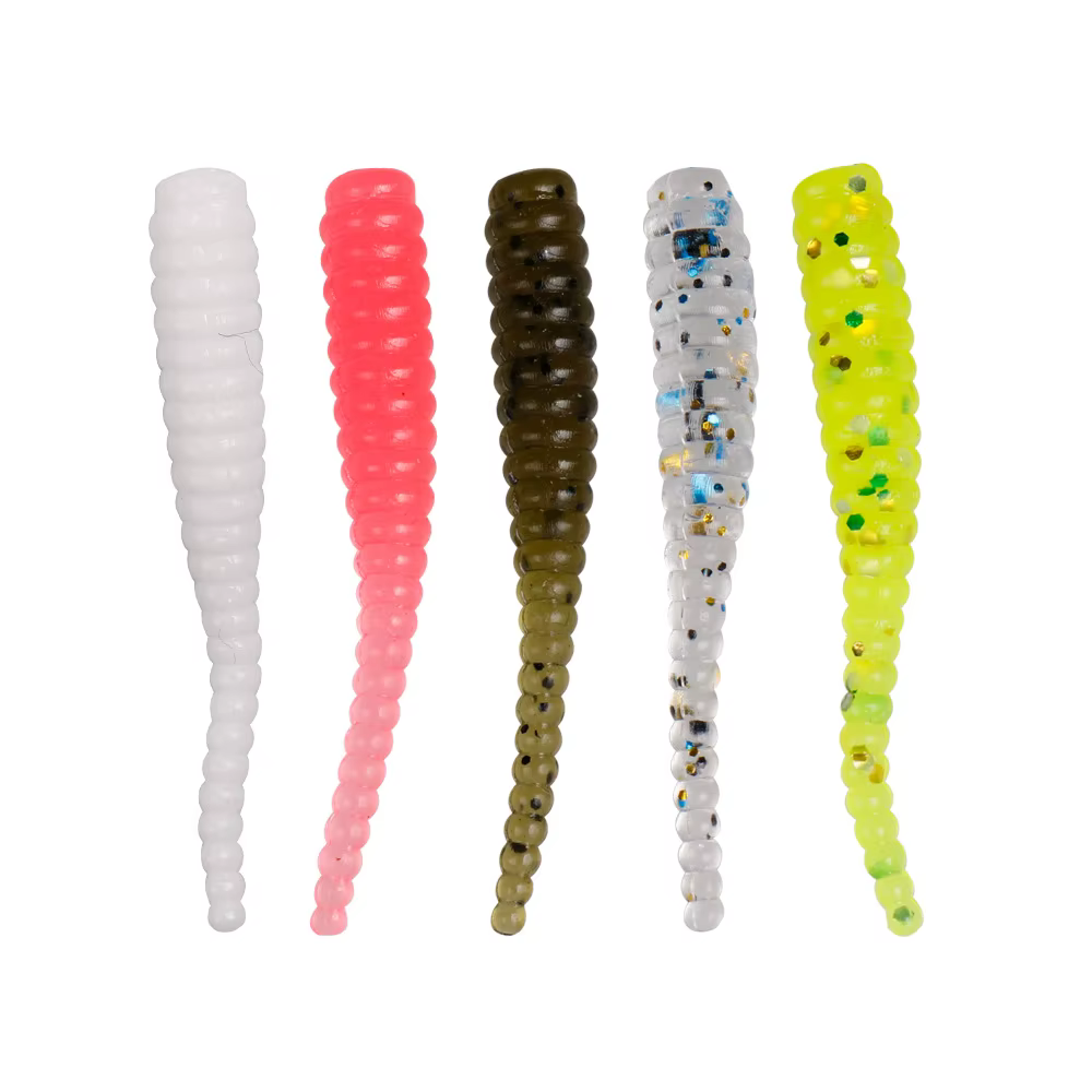 Minnow Swimbait vinilo jigging gusano cola aguja para lubina