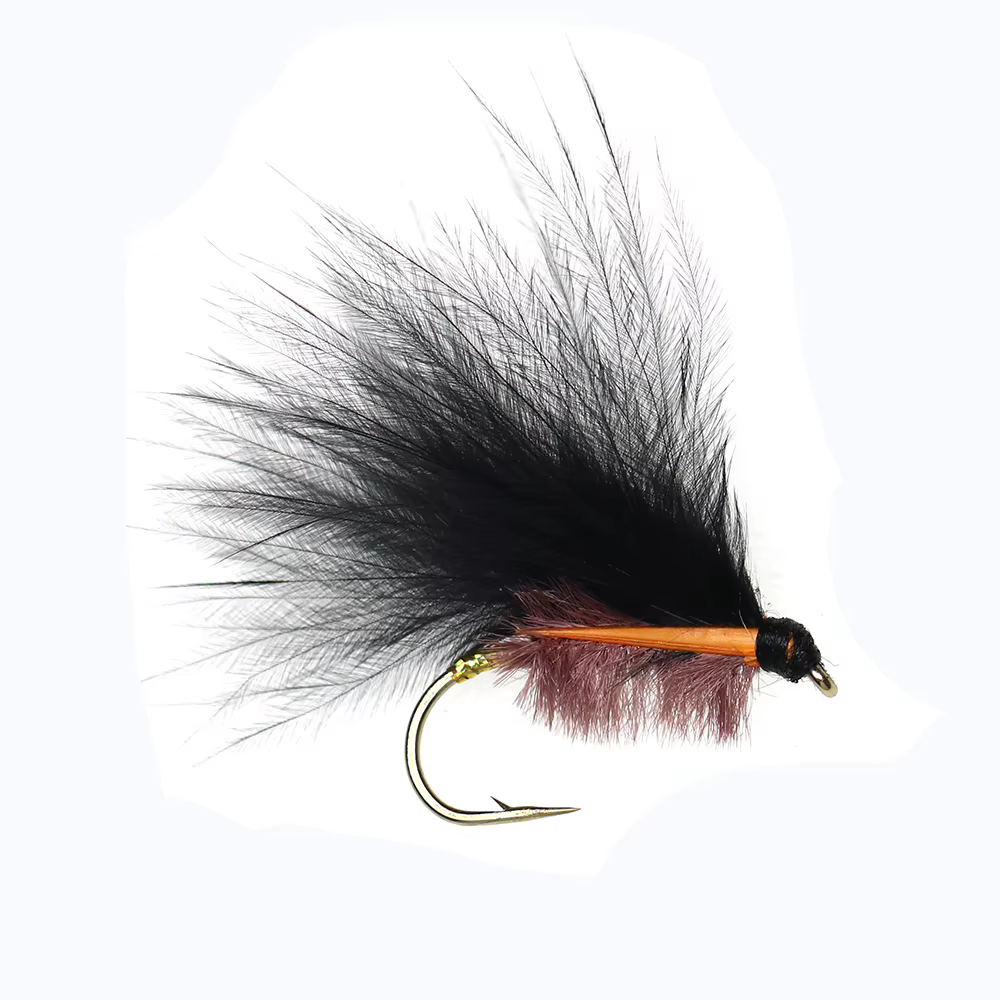ICERIO Streamer Marabu Negro – Señuelo Trucha - imagen 4
