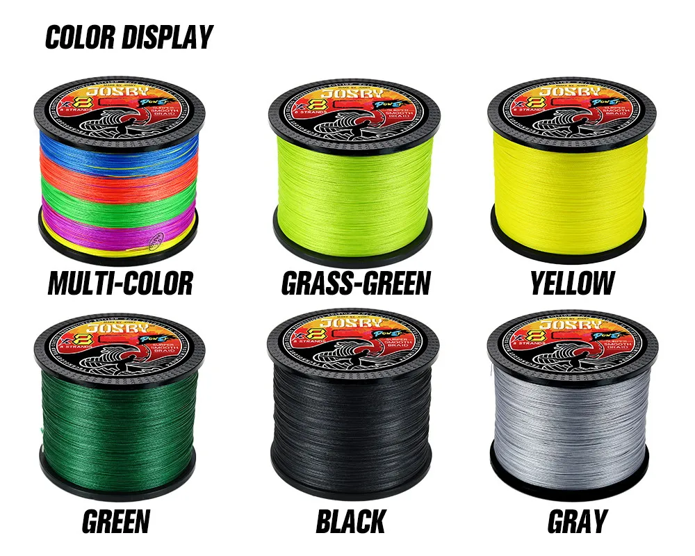 Colores disponibles del sedal