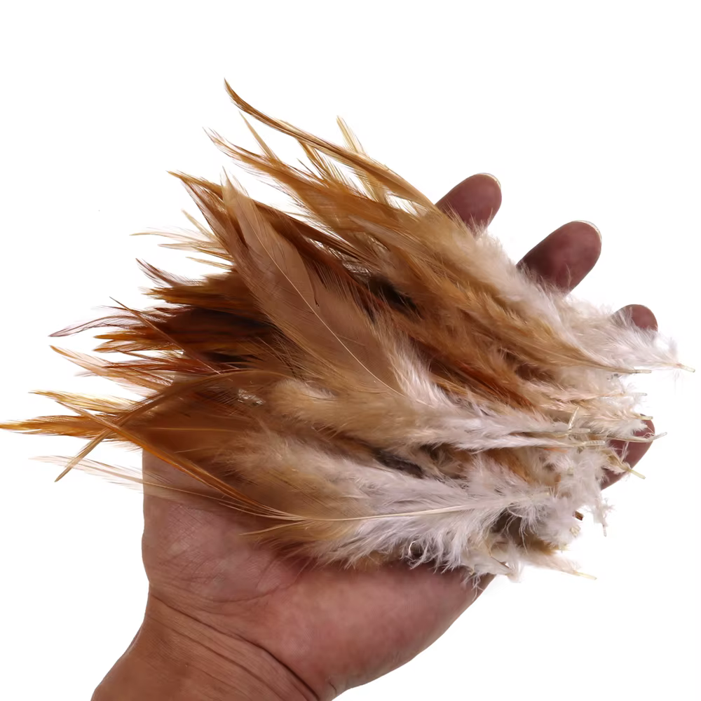 Wifreo Plumas Hackle Pollo Natural para Streamer y Bugger - imagen 4