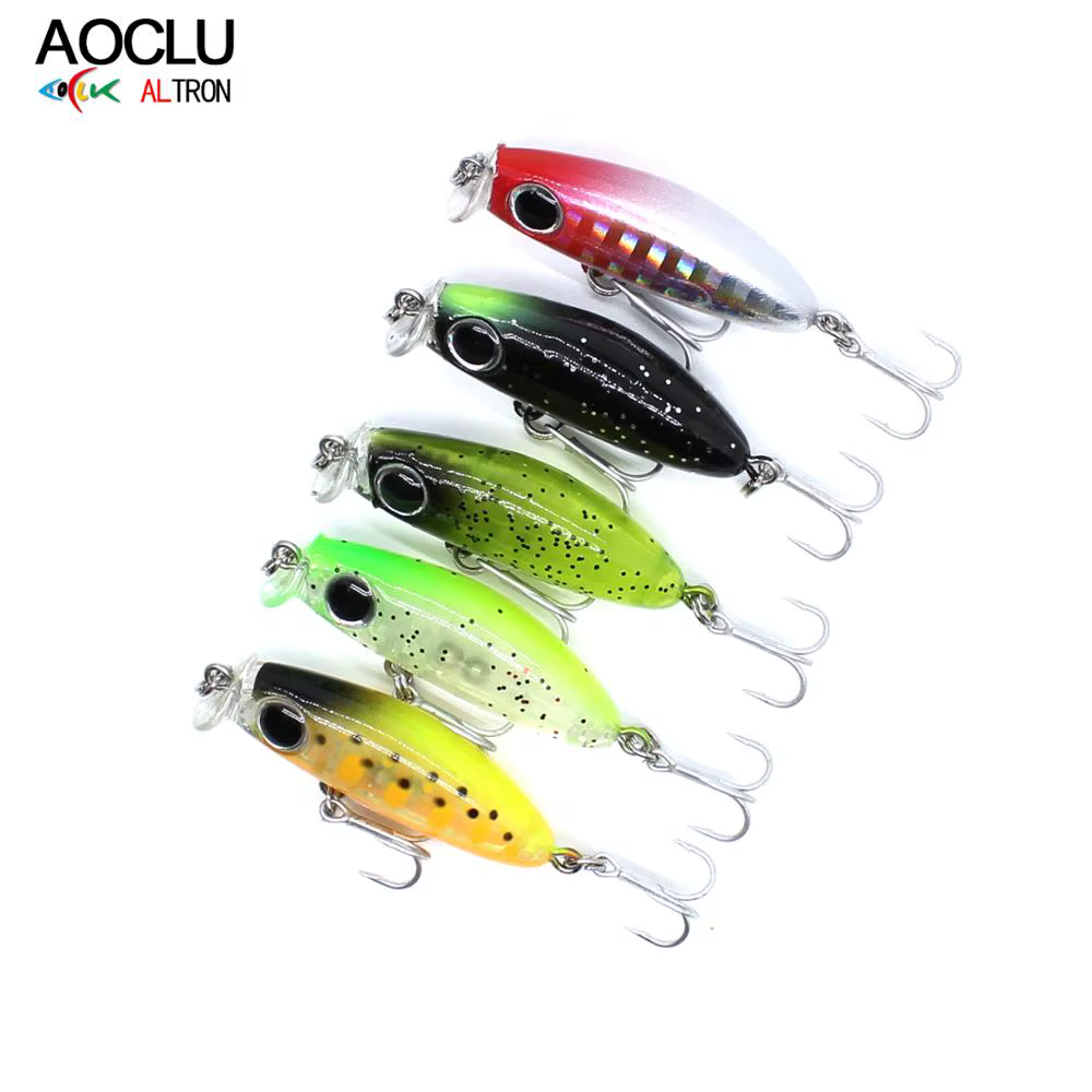 AOCLU-Mini Minnow Flotante – Ojos 3D, babero corto para roca - imagen 5