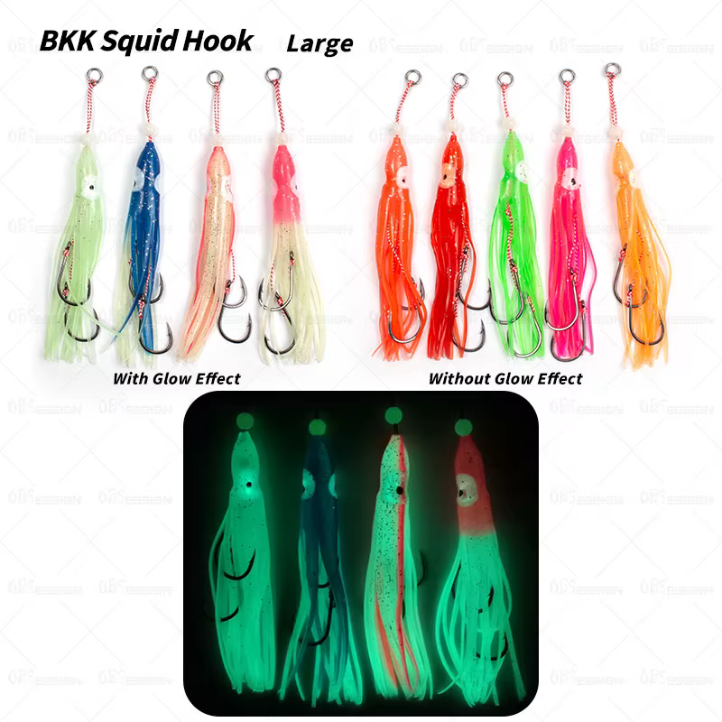 Kit Inchiku fluorocarbono - Anzuelo luminoso para lubina - imagen 3