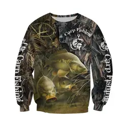 Sudadera carpa con capucha estampada 3D