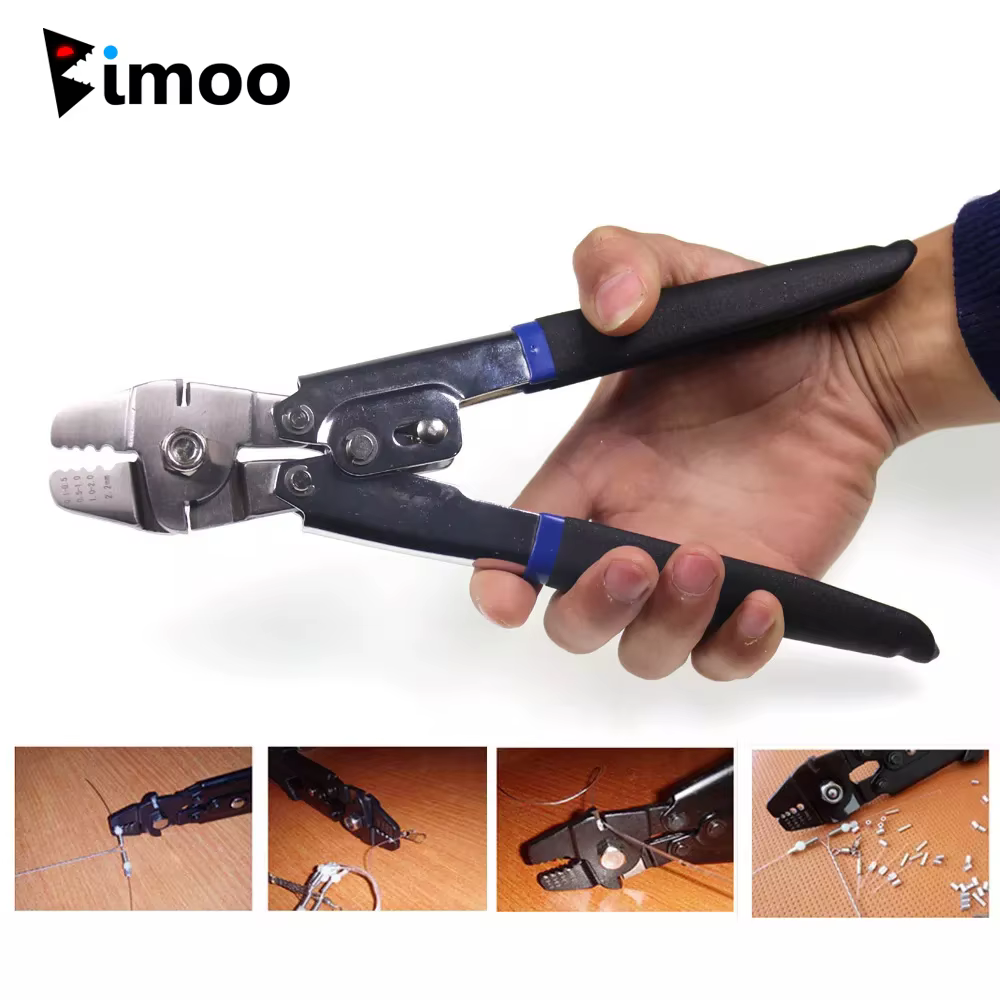 Alicates con tubos de engarzado para líderes de pesca – Kit completo - imagen 3