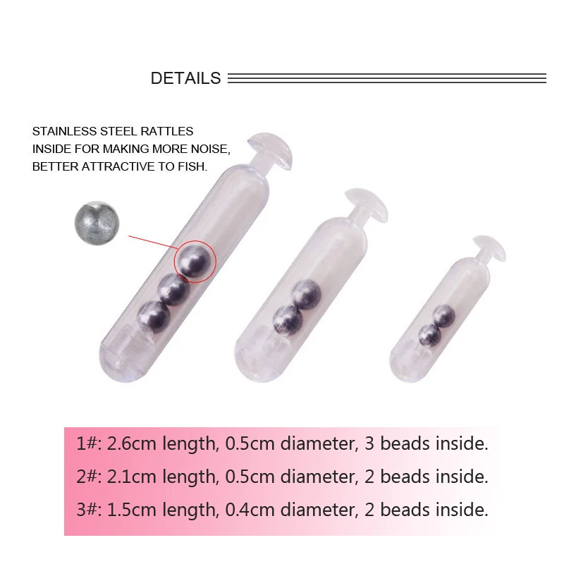 Sonajeros de plástico para mosca: tubo de sonido e inserción vinilo - imagen 5
