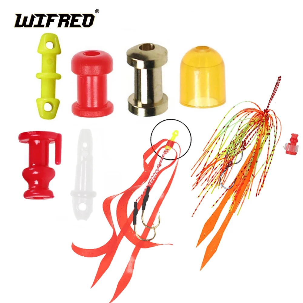 Anzuelos Jig Wifreo con faldas de silicona para pargo
