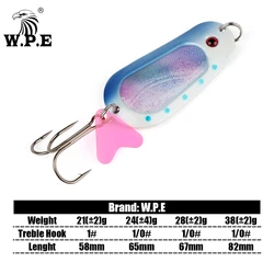 Señuelo giratorio W.P.E para lucio – Cuchara metálica con anzuelo triple