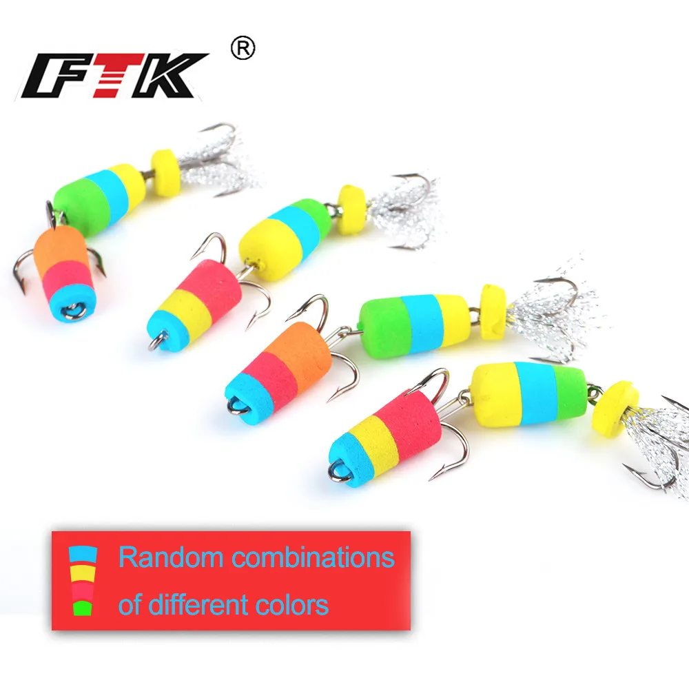 FTK Mandula con pluma y anzuelo triple swimbait para lucio y lubina
