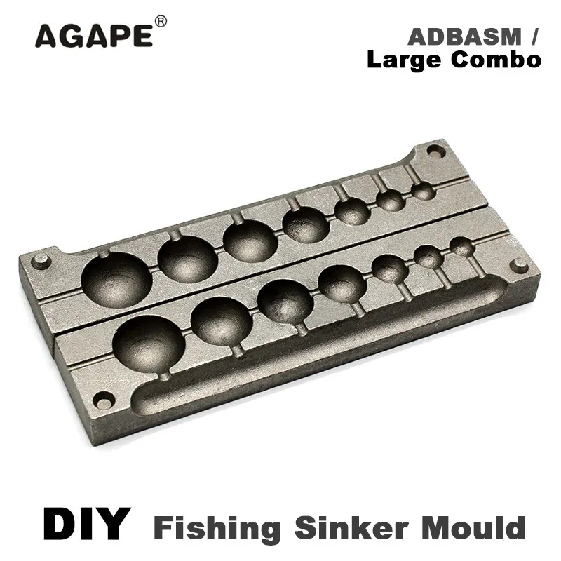 Agape DIY Molde de Plomo Bola Grande
