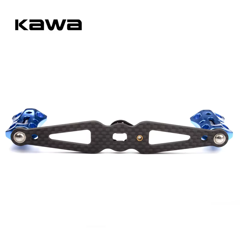 Kawa 1pc mango carrete fibra carbono con perilla aleación basculante - imagen 3