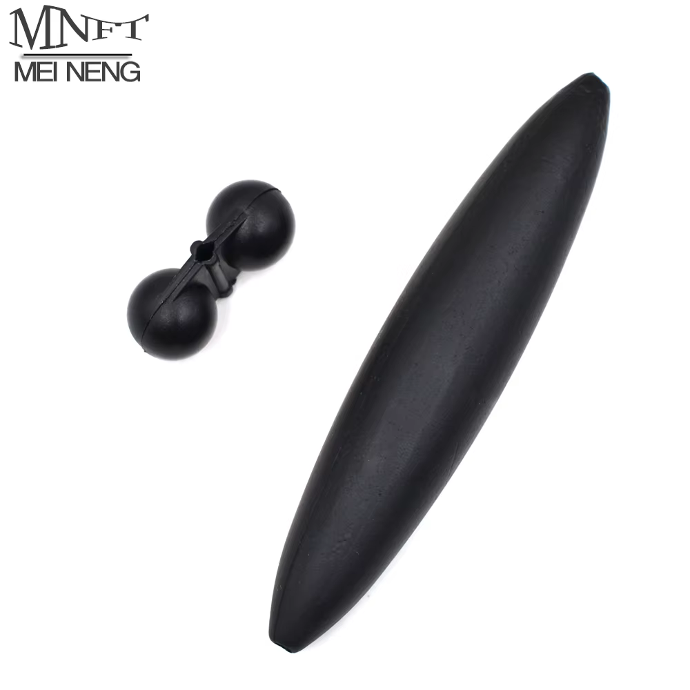 MNFT Flotador Subacuático Negro Doble Sonajero EVA Línea Pesca - imagen 3
