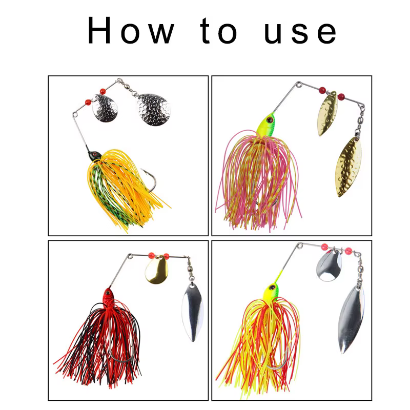 Cuchillas Willow para Spinnerbait – Pesca de Bass y Walleye - imagen 2