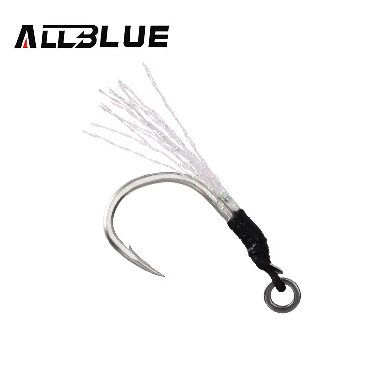 ALLBLUE Anzuelo de Cola – Tail Hook para vinilos de pesca - imagen 4