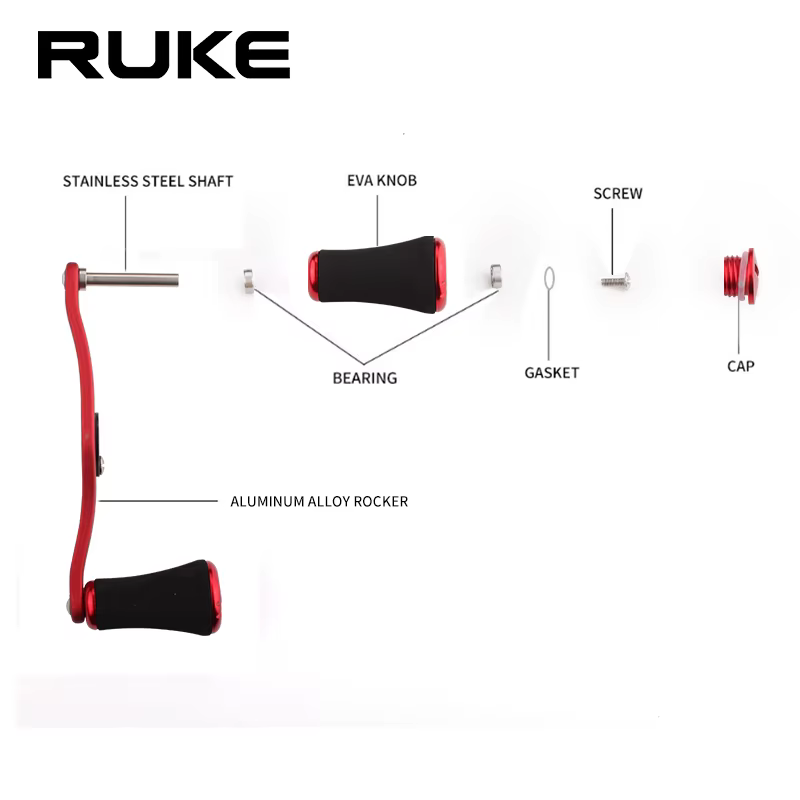 RUKE Carrete de Pesca – Mango de Aleación y EVA 100 mm - imagen 4