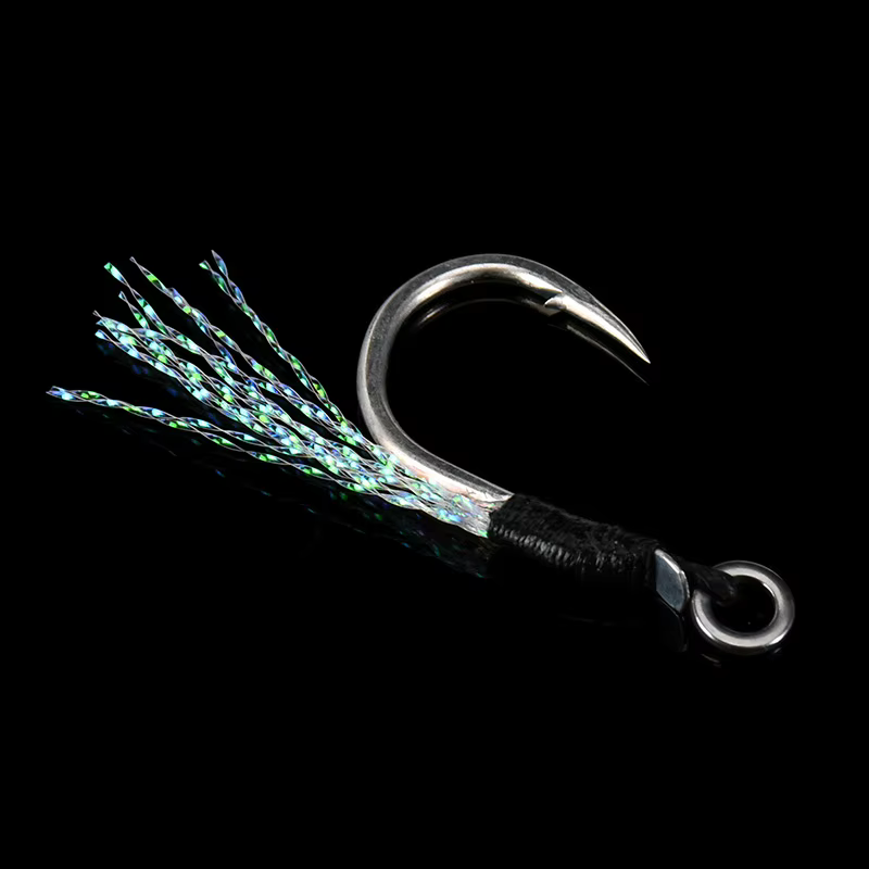 ALLBLUE Anzuelo de Cola – Tail Hook para vinilos de pesca - imagen 5