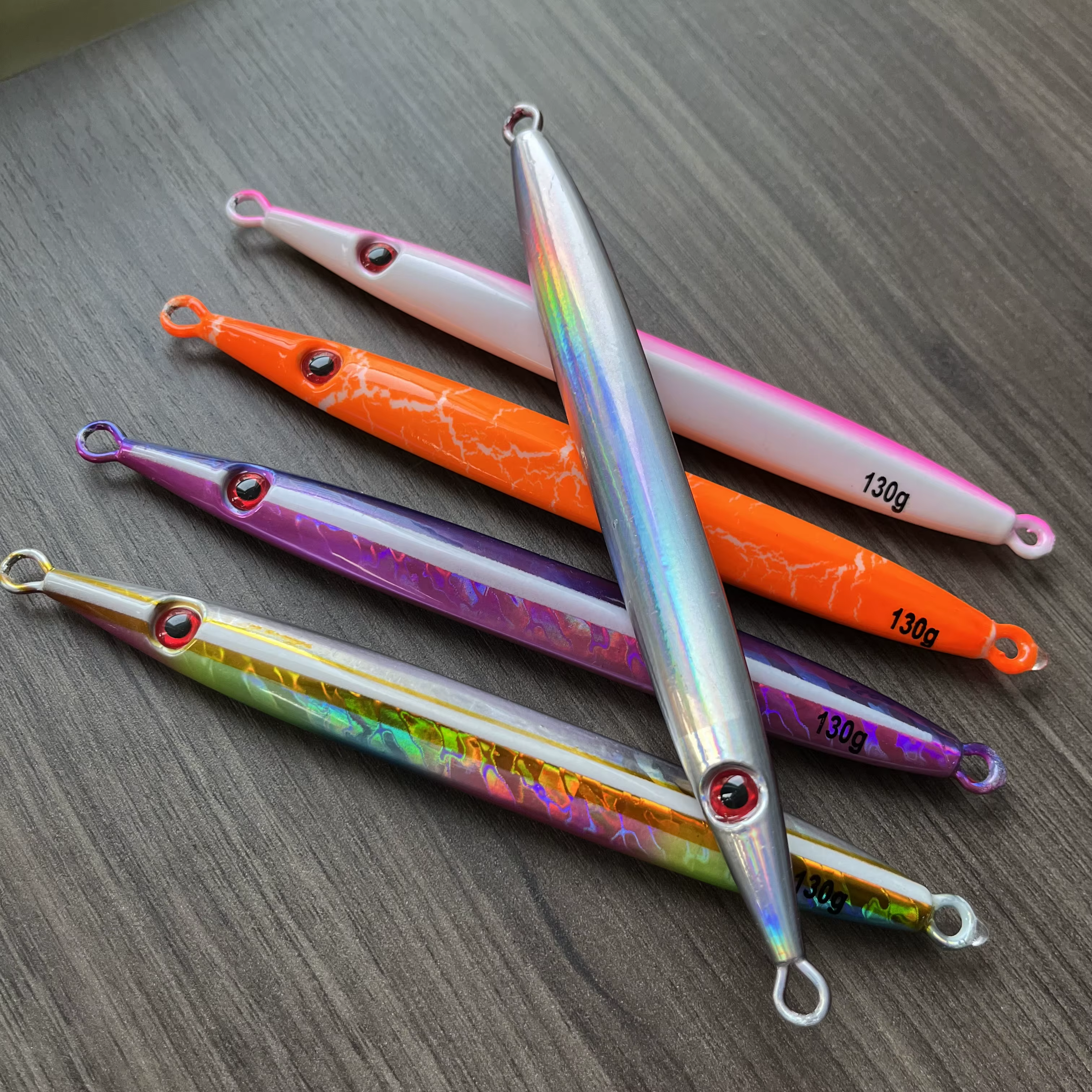 Jig Spinner Luminoso Teaser J85 – Metal duro y caída rápida - imagen 2