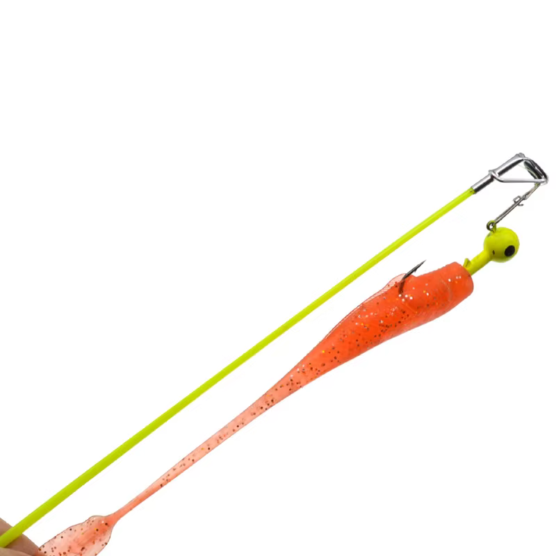 Super Q Señuelo blando gusano cola en T TPR pesca - imagen 5