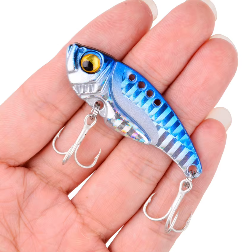 VIB Señuelo Cuchara Giratoria Metal Vibrátil para Lubina y Trucha - imagen 5