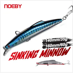 NOEBY Señuelo Minnow agua salada – acción natural
