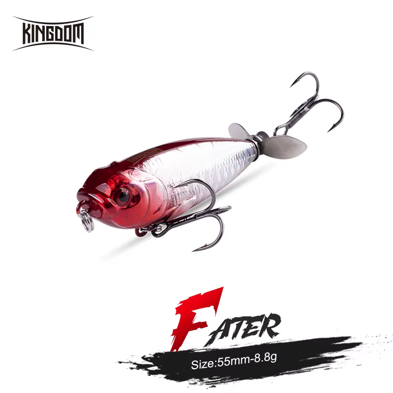 Kingdom Popper Hélice – Señuelo de Superficie para Curricán en Mar - imagen 2