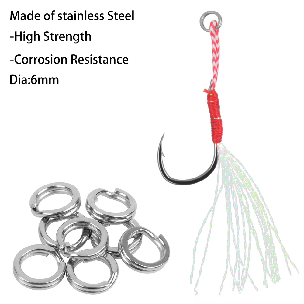 Anzuelo Jig Head para lubina – Metal con púas y pluma - imagen 2