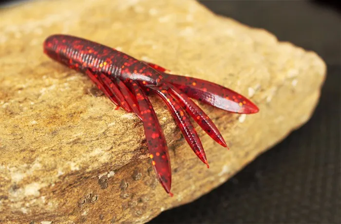 Vinilo Camarón con Olor 8cm – Señuelo Artificial para Pesca - imagen 2