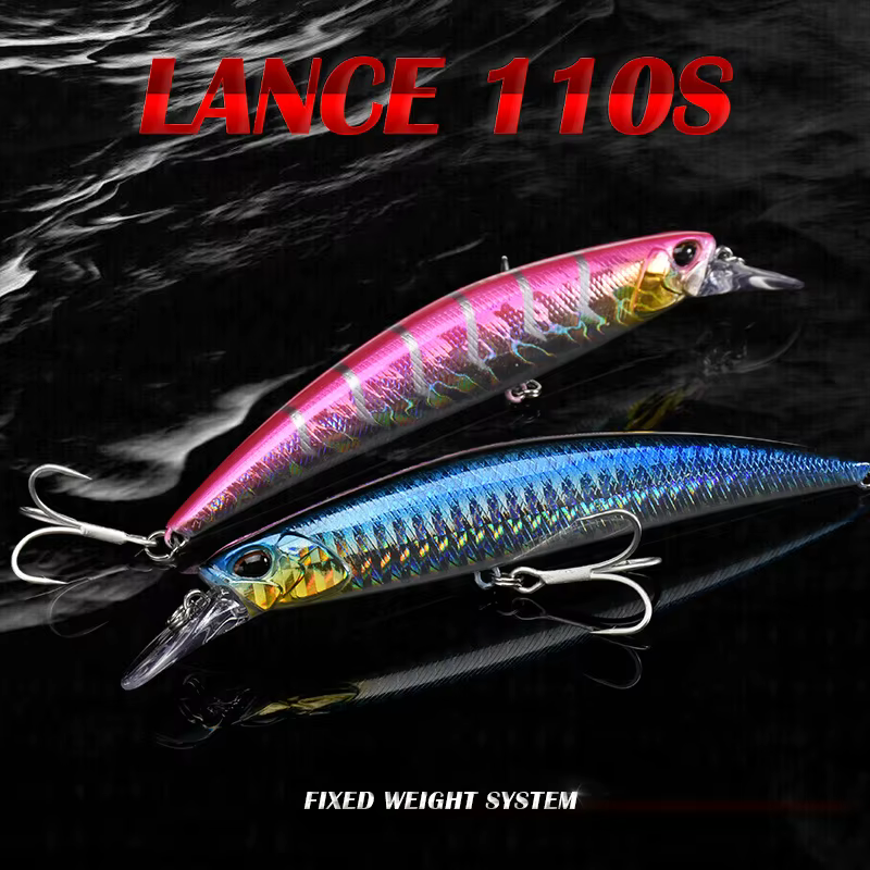 Jerkbait ALLBLUE Lance 110S hundición para depredadores - imagen 4