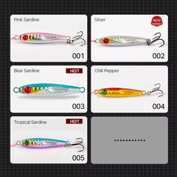 HuntHouse Micro Señuelo jigging de metal; caída lenta para pesca