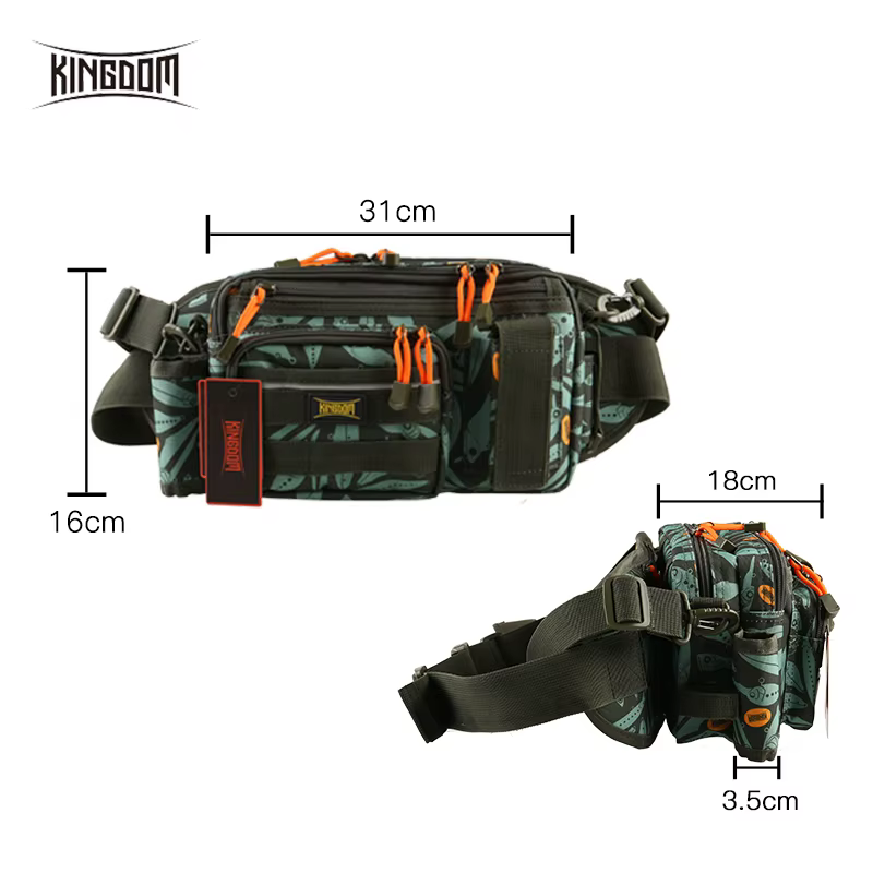 Kingdom Bolsas impermeables para aparejos de pesca - 31x18x16 cm - imagen 5