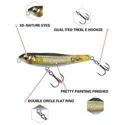 Wobbler Lapiz Lubina 71mm 7g para pesca - Accion real y preciso