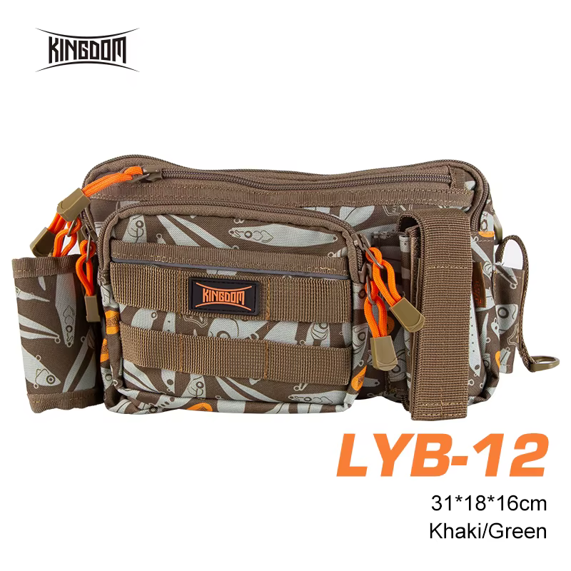 Kingdom Bolsas impermeables para aparejos de pesca - 31x18x16 cm