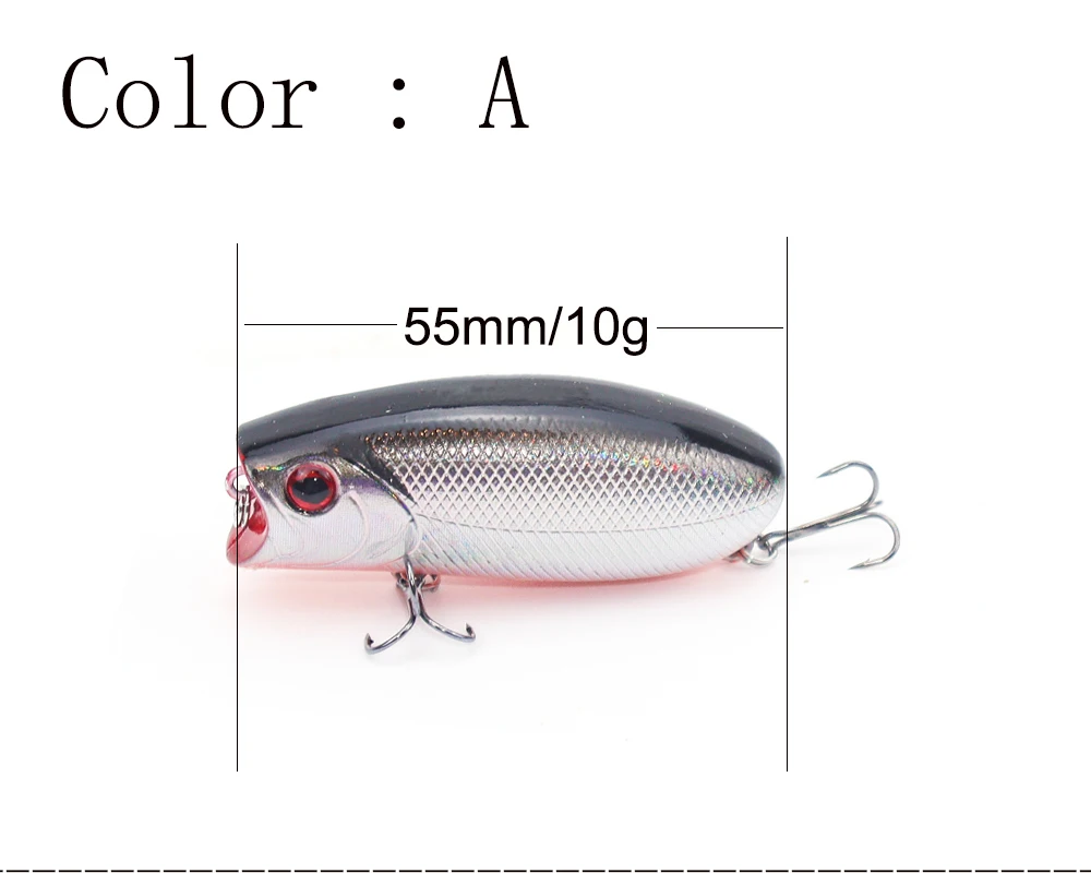 VOLIN-señuelo de pesca con manivela dura en colores variados