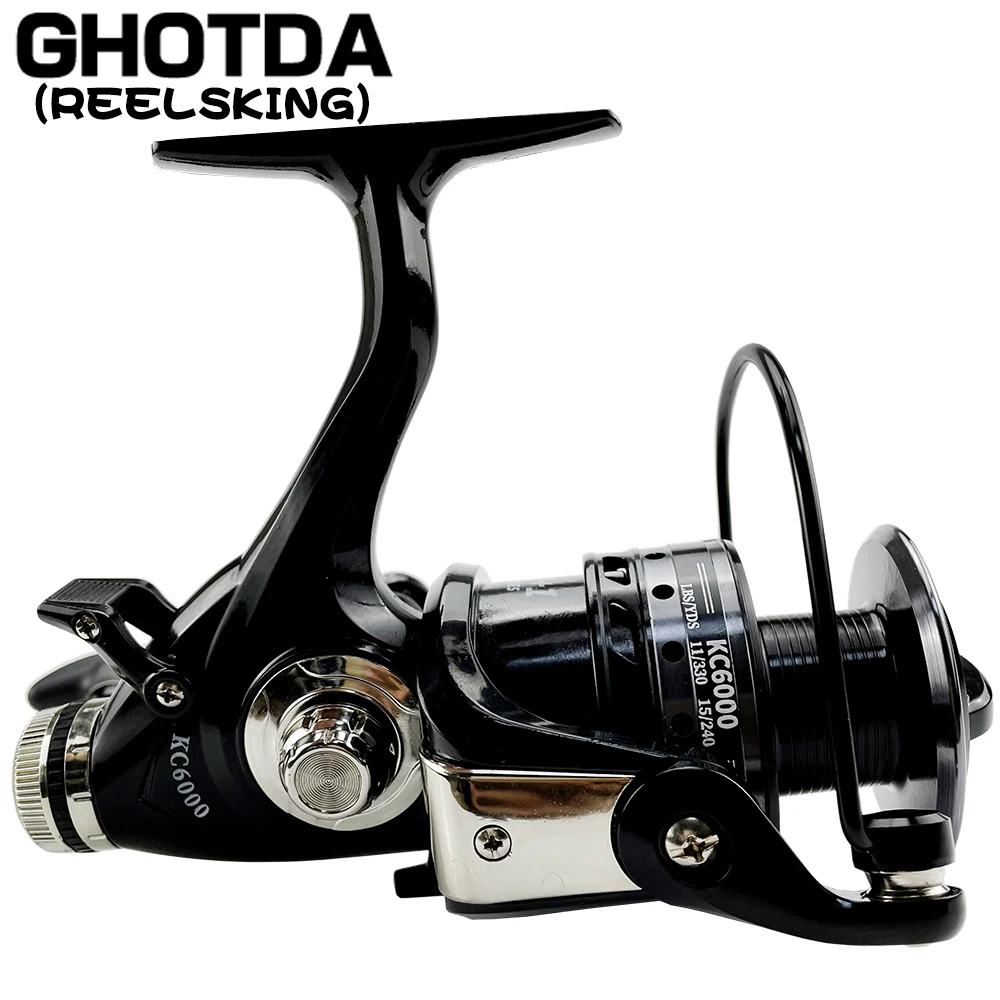 Carrete spinning metal doble freno 3000-6000 – Alta velocidad para carpa - imagen 3