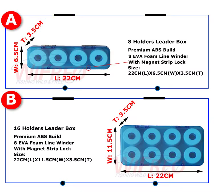 Caja de pesca ABS con tablero EVA para anzuelos y línea Carp/Lavaret - imagen 2