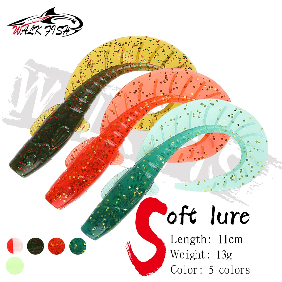 WALK FISH Señuelo Wobbler de Silicona 11cm - Cebo Suave para Lucio - imagen 5