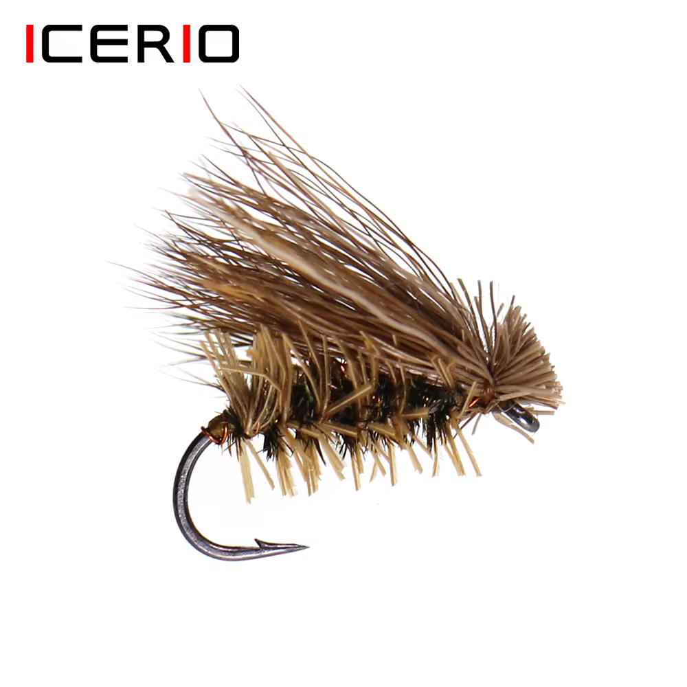 ICERIO Caddis Stonefly – Pelo de alce mosca seca trucha - imagen 2
