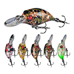 Señuelo Crankbait artificial pececillo 4,5 cm 3g ojos 3D