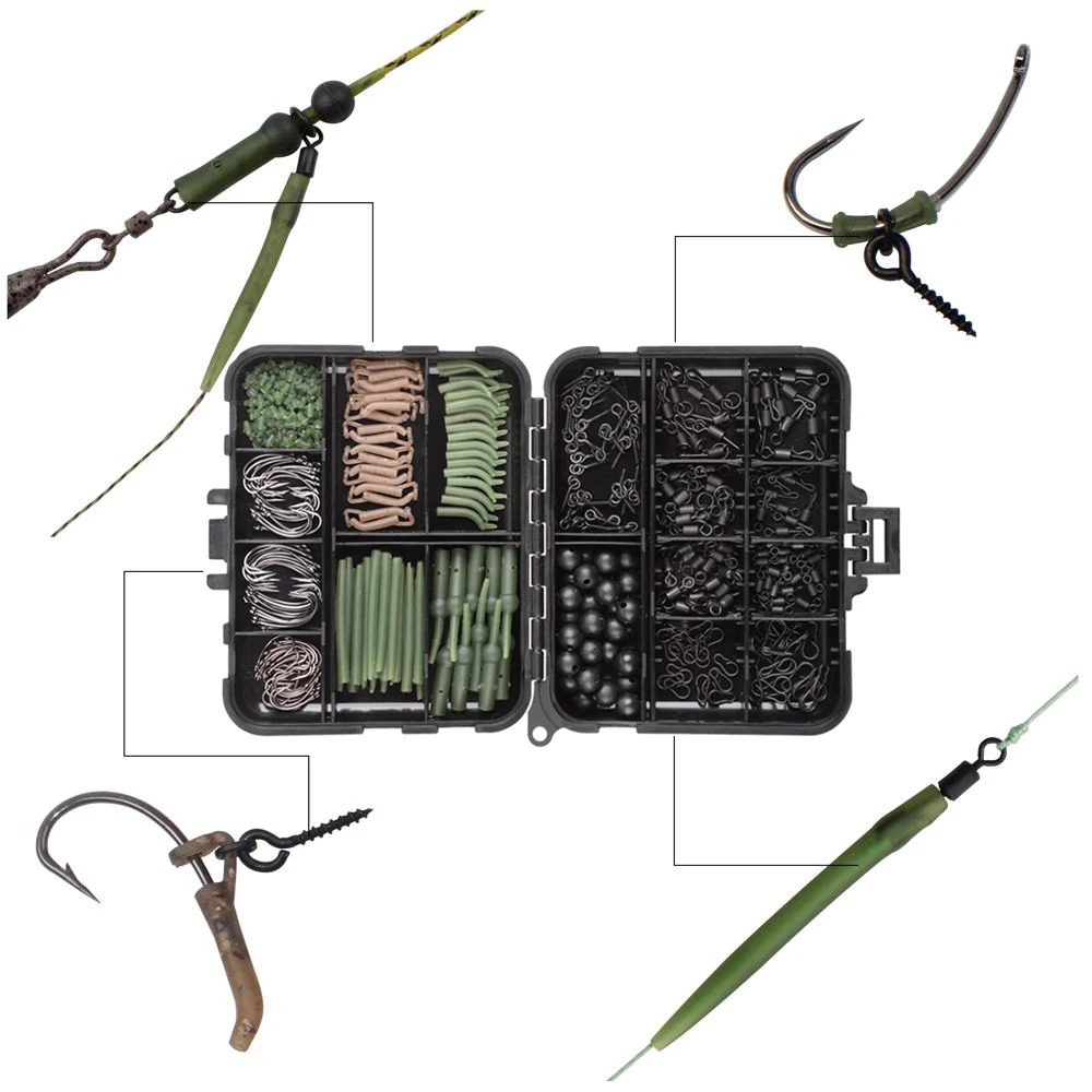 Kit Aparejos Carpa: Anzuelos Giratorios y Mangas Antienredos - imagen 4